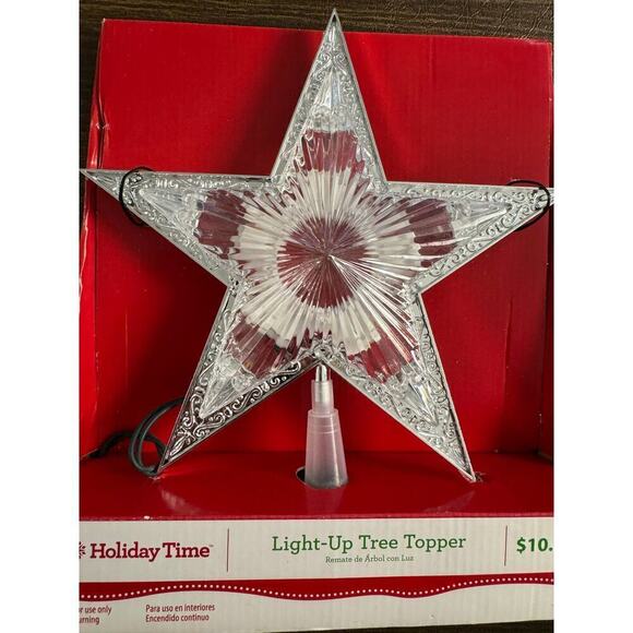 Christmas Tree Light Up Star Tree Topper NWT NIB - Picture 3 of 4